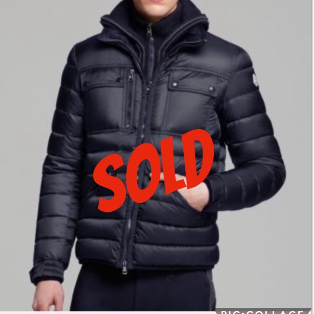 ❌SOLD❌ Moncler Norbert Men’s Blue Coat - Picture 1 of 8